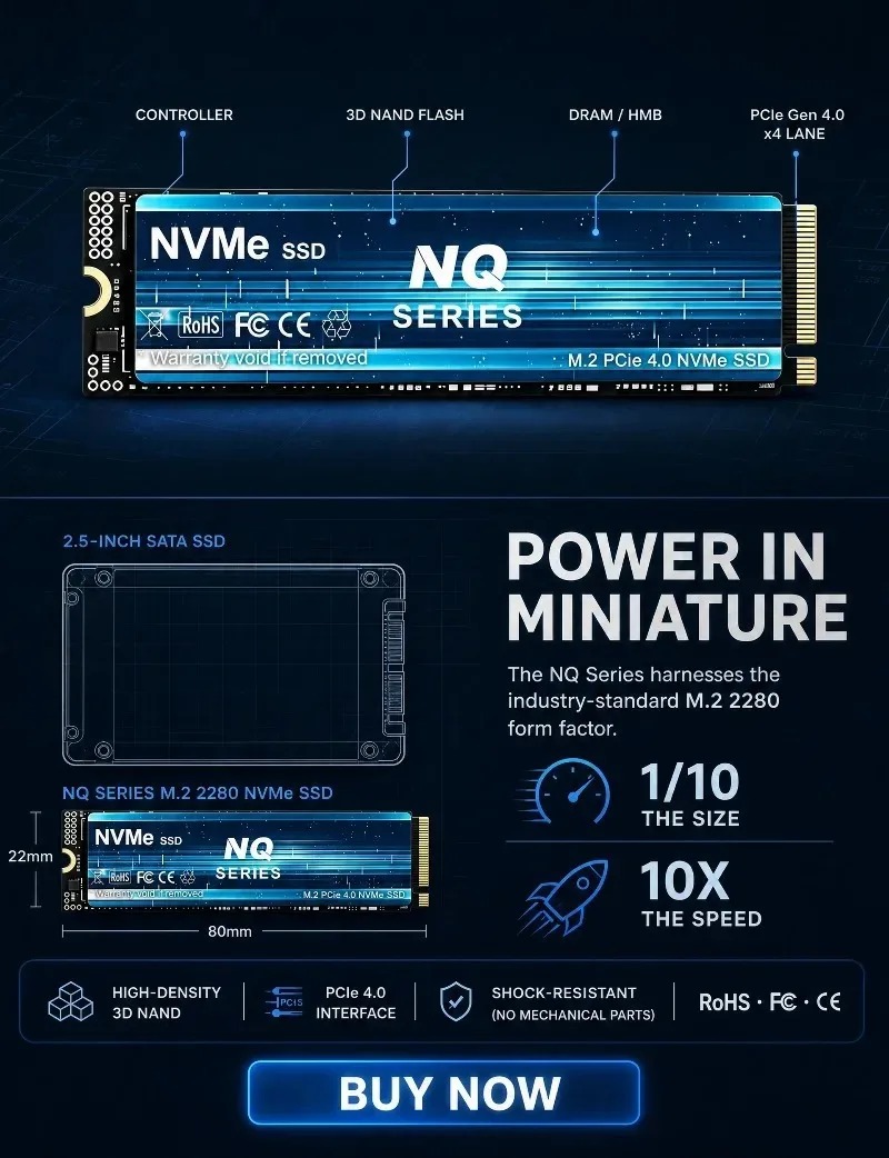 SSD NVMe Serie NQ de 2TB/4TB,  - M.2 Nvme 4Tb Pcie 4.0 Ssd reseña y precio